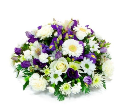 Purple and White Posy