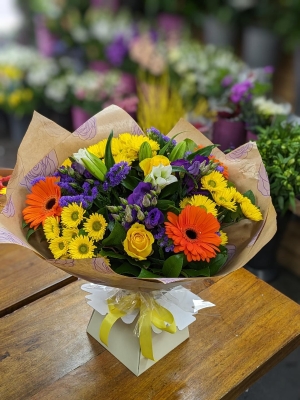 Purples, Yellows and Oranges
