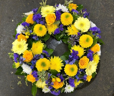 Yellow and Purple Wreath