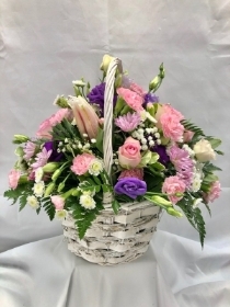 Pretty in pink basket